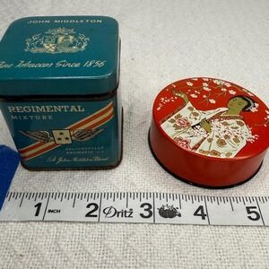 Vintage‎ John Middleton Tobacco Tin & IH Electromatic Madame Butterfly Tin
